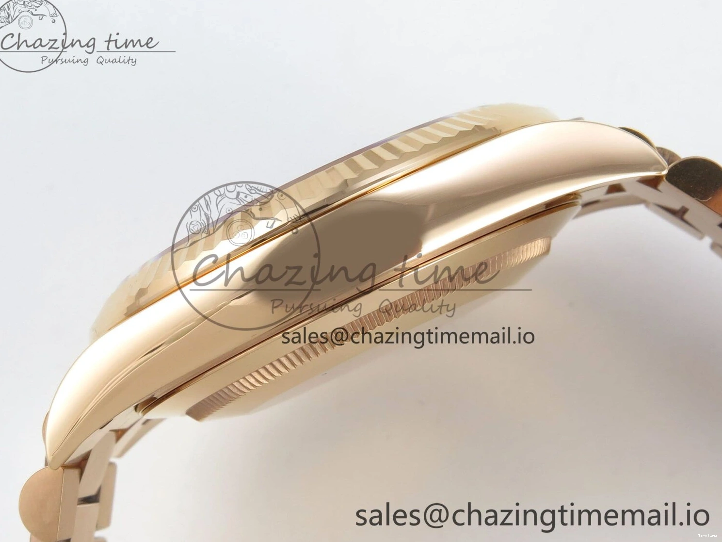 MiroTime 0113 Day Date 40 RG 228235 THBF 1:1 Best Edition RG Marker Dial on President Bracelet VR3255 V3 (Gain Weight) Seasonal 260